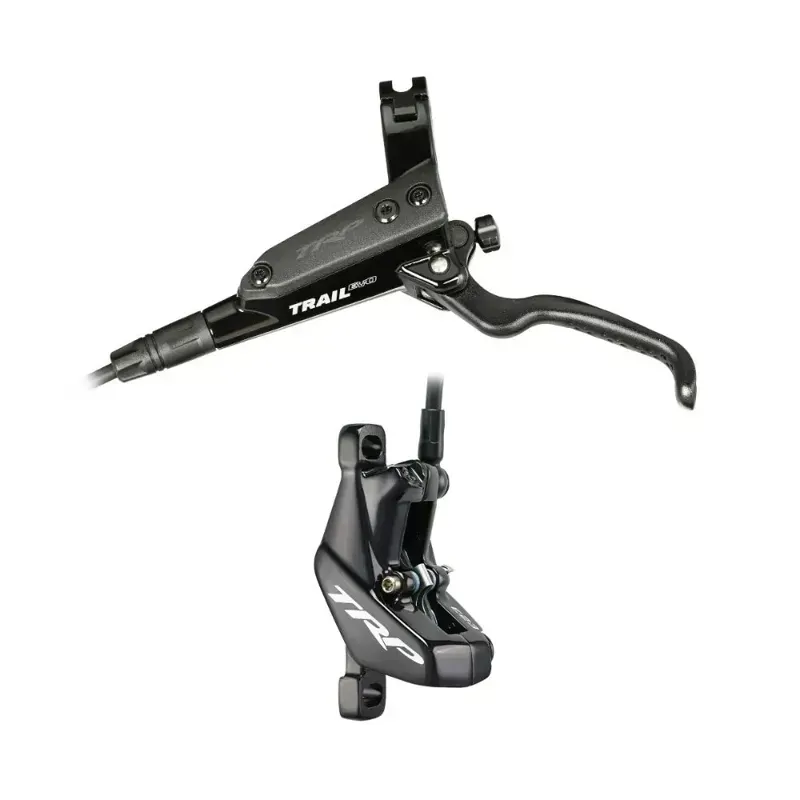 TRP Trail EVO Disc Brake And Lever - Rear Hydraulic Post Mount Black Pia black with black lever blade