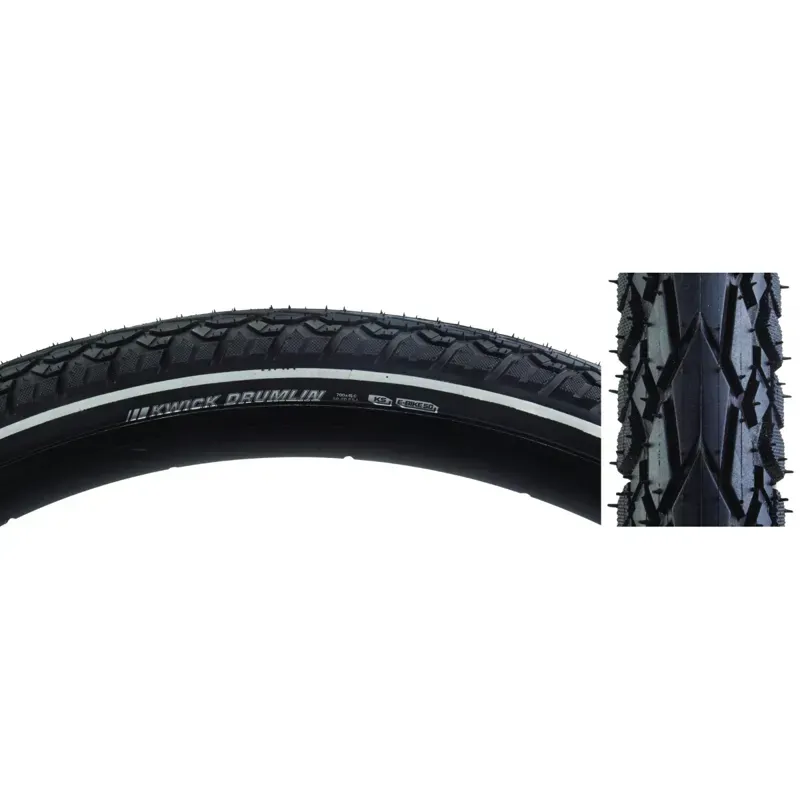 Kenda Drumlin Sport SRC/KS/60 80-psi E50 700x45c Wire Tire in Black