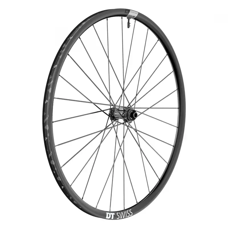 DT Swiss HE1800 Spline Front Wheel 700c 110x12mm TA CL TBLS Boost in Black