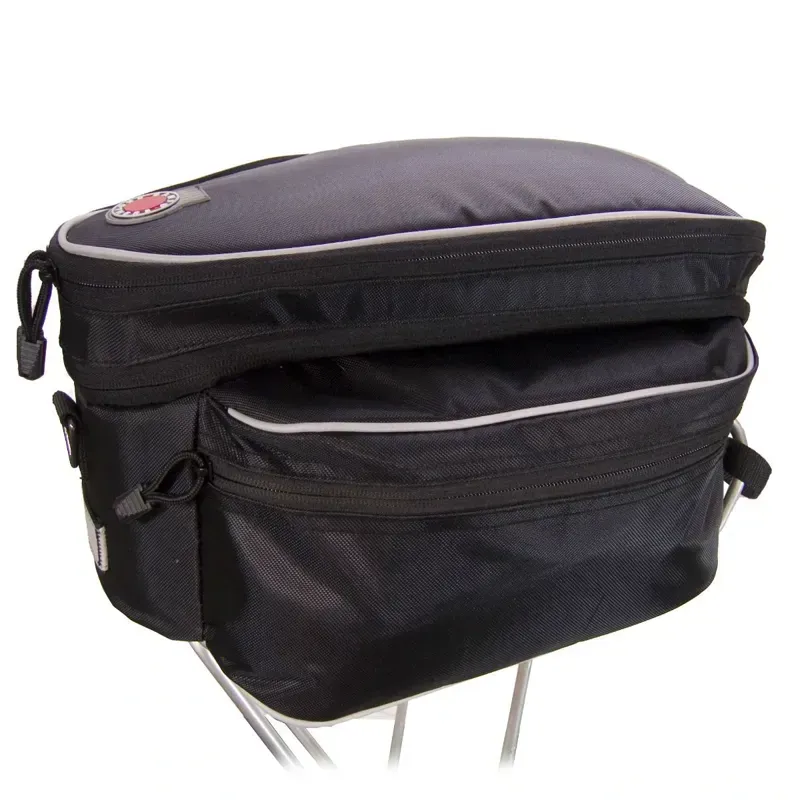 Banjo Brothers Expanding Rack Top Bag in Black