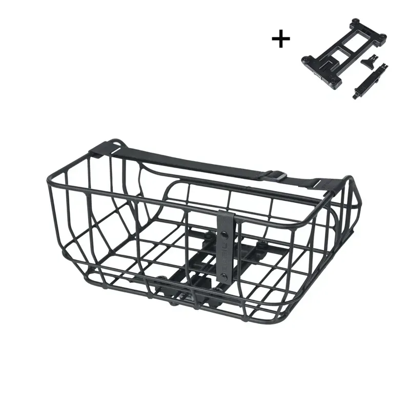 Basil Portland MIK Rear Basket 25L in Matte Black