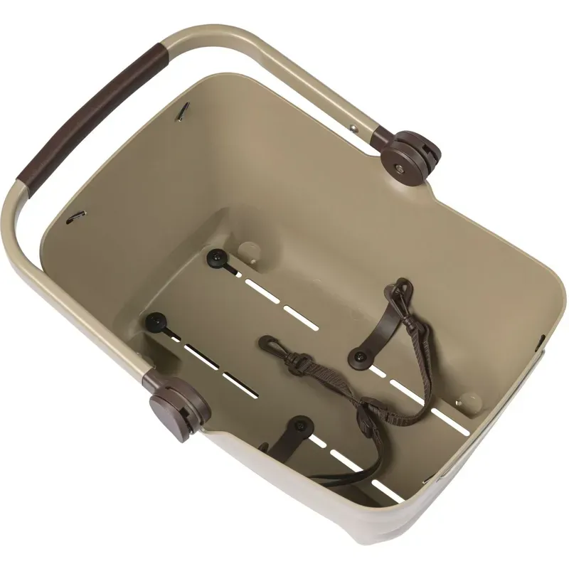 Basil Buddy MIK Dog Bicycle Basket 32L in Biscotti Brown-1