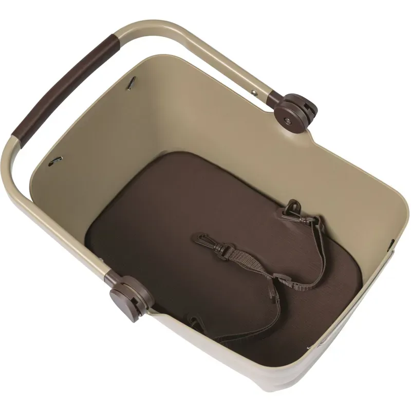 Basil Buddy MIK Dog Bicycle Basket 32L in Biscotti Brown-2