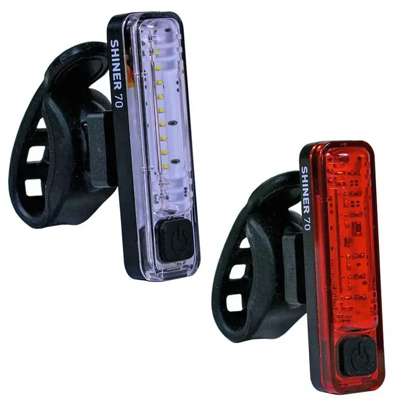 Planet Bike Shiner 70 USB Front/Rear Light Set