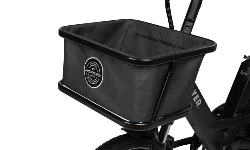 Radio Flyer XL Front Goodie Basket in Black-1