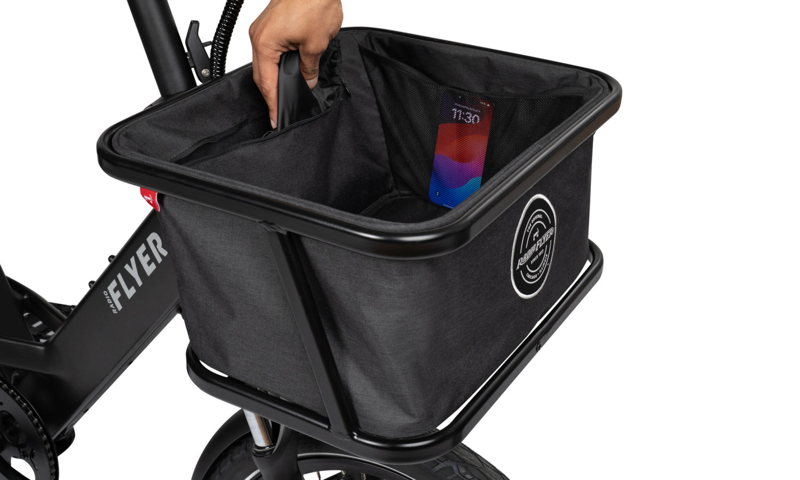 Radio Flyer XL Front Goodie Basket in Black-3