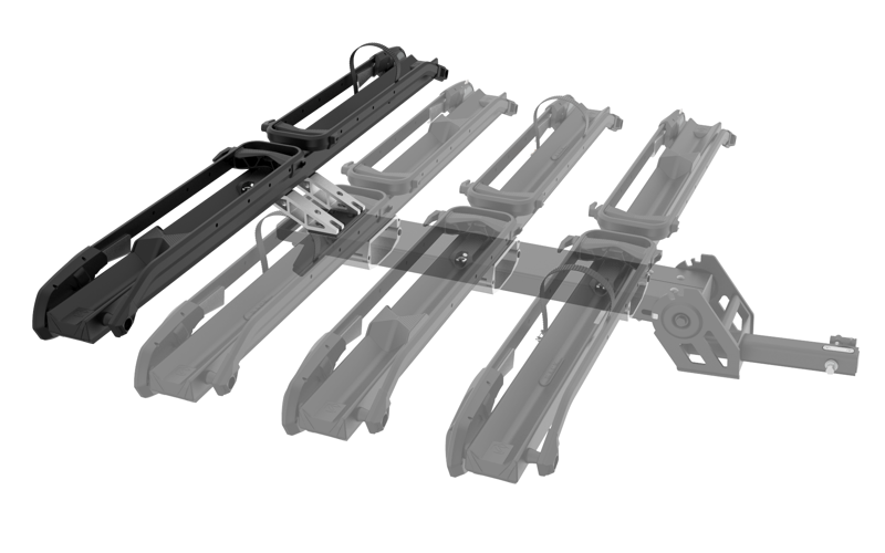Saris MHS 4620 3+1 2-inch Base Only Car Rack in Black-9