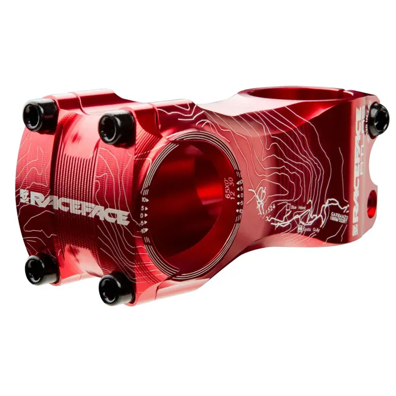 RaceFace Atlas Stem - 50mm 31.8 Clamp +/-0 1 1/8 Aluminum Red