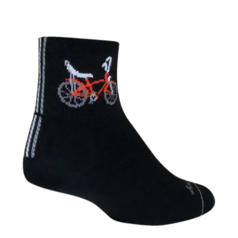 NI - Sockguy Sting Ray Classic Socks 3 inch in Black